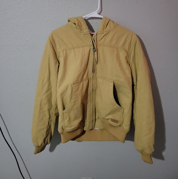 Men's Yellow Hooded Jacket - Picture 1 of 4